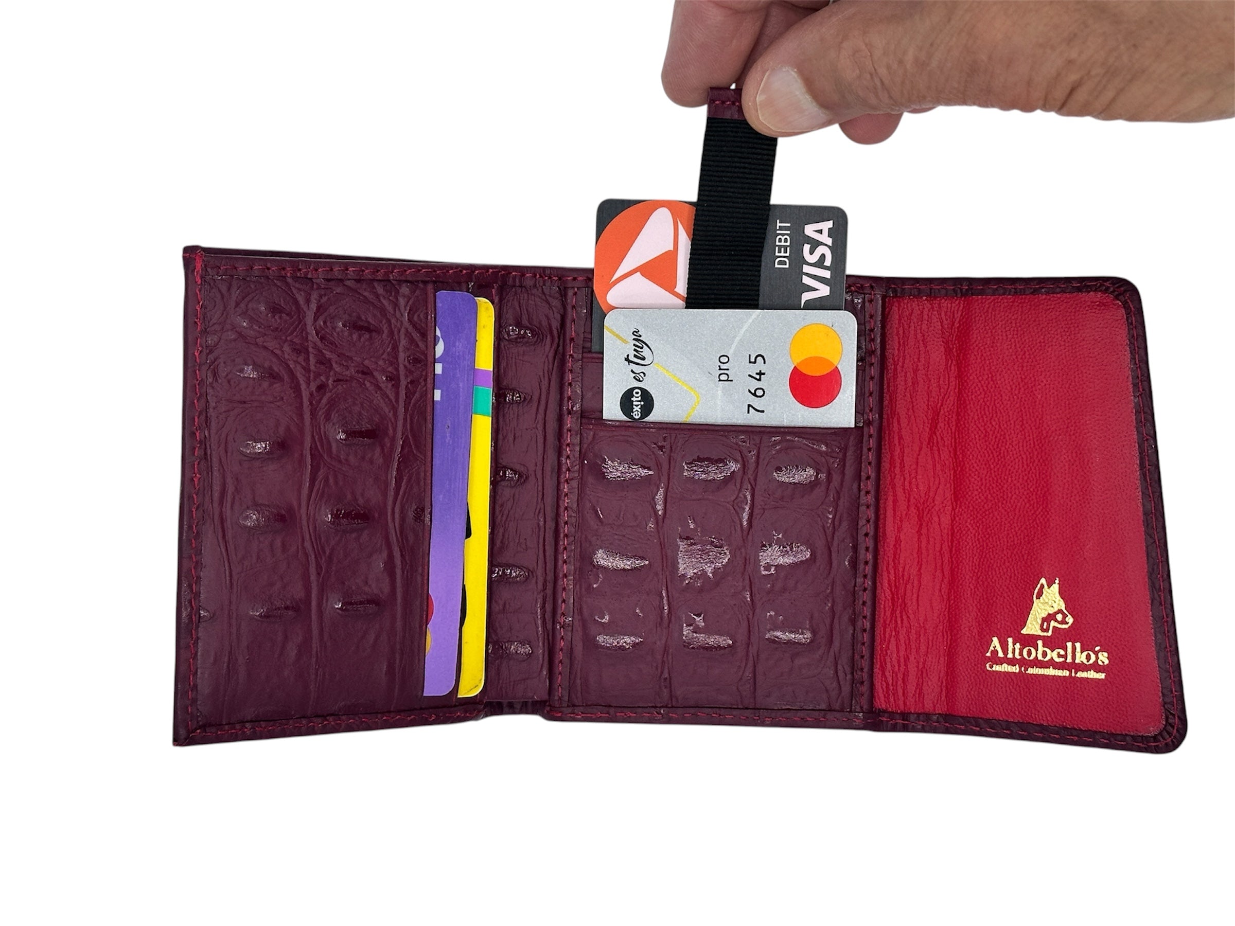 Billetera Cocodrilo Gran Reserva Vino