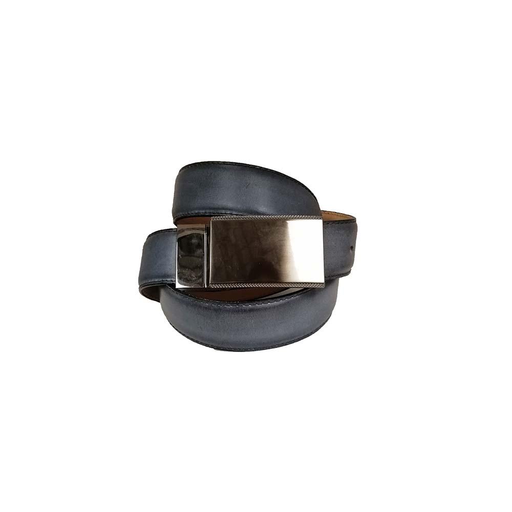 Patina leather belt