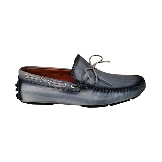Mocasines Poseidón Azul Patina Leather Collections