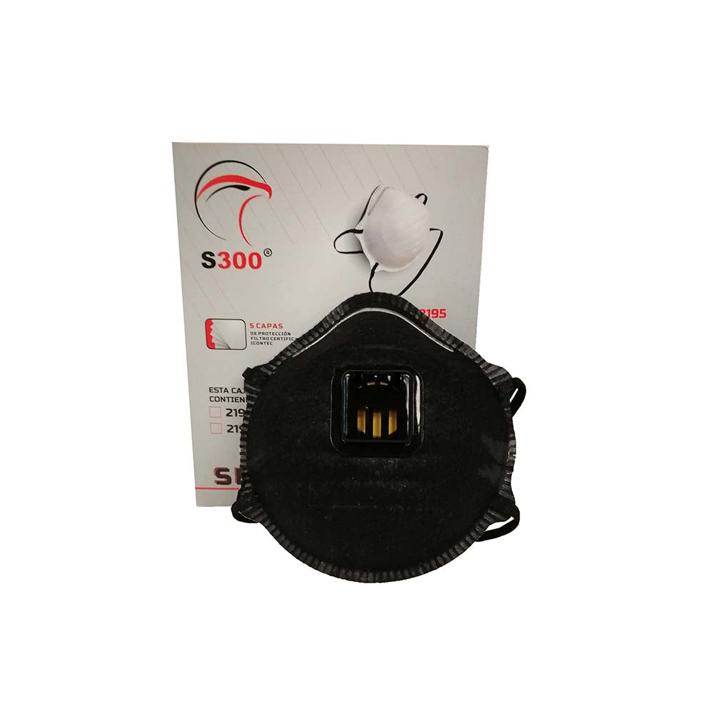 PARTICLE RESPIRATOR 2195 BLACK VALVE - BOX OF 10